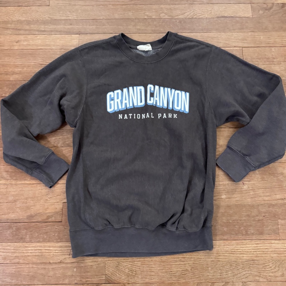Pro-Weave gray blue white Grand Canyon crewneck sweatshirt size small S/M
 b9